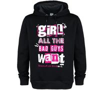 Amplified Women's Girl All The Bad Guys Want Bowling For Soup Hoodie in Black | Size: 2XL Amplified Black 2XL