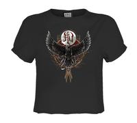 Hawk Moon The Hu Crop Top Amplified Charcoal XXL
