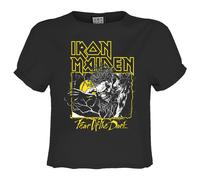 Amplified Womens/Ladies Iron Maiden Crop Top GD3027