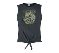 Amplified Women's Killer World Tour ´81 Iron Maiden Crop Top in Charcoal | Size: XL Amplified Charcoal XL