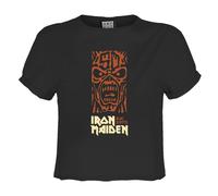 Amplified Womens/Ladies 50th Totem Pole Iron Maiden Crop Top GD3208