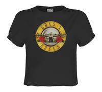 Amplified Womens/Ladies Bullet Guns N Roses Crop Top GD635