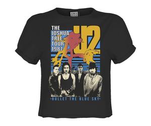 Amplified Womens/Ladies Bullet The Blue Sky U2 Crop Top GD2690