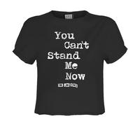 Amplified Womens/Ladies Can´t Stand Me Now The Libertines Crop Top (M) (Charcoal)
