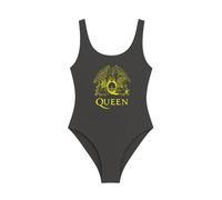Amplified Womens/Ladies Crest Queen Bodysuit (M) (Charcoal)