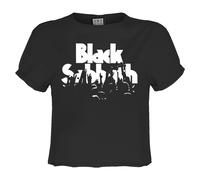 Amplified Womens/Ladies Crowd Black Sabbath Crop Top GD3057