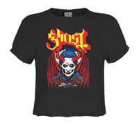 Amplified Womens/Ladies Demonic Ghost Crop Top GD3157