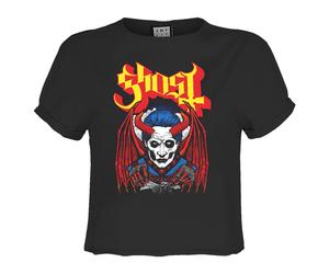 Amplified Womens/Ladies Demonic Ghost Crop Top GD3157