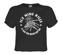 Dreams Ice Nine Kills Crop T-Shirt Amplified Charcoal S