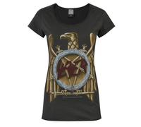 Amplified Womens/Ladies Eagle Slayer Logo T-ShirtL Charcoal NS5613