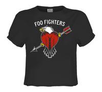 Eagle Tattoo Foo Fighters Crop Top Amplified Charcoal M
