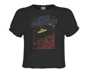 Amplified Womens/Ladies Flying Saucers Foo Fighters Crop Top GD2756