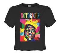 Geo Crown Notorious Big Crop Top Amplified Charcoal L