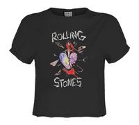 Hackney Diamonds The Rolling Stones Crop Top Amplified Charcoal M