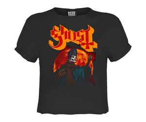 Amplified Womens/Ladies Hunter's Moon Ghost Crop T-Shirt GD2191
