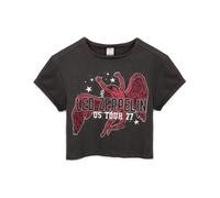 Amplified Womens/Ladies Icarus US 77 Tour Led Zeppelin Crop S Charcoal GD1273