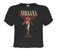 Amplified Womens/Ladies In Utero Nirvana Crop T-Shirt GD2196