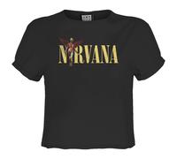 In Utero Nirvana Crop Top Amplified Charcoal M