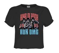 Amplified Women's King Of Rock Run DMC Crop Top in Black | Size: 2XL Amplified Black 2XL