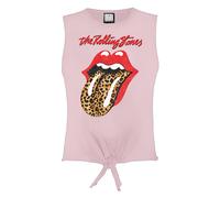Amplified Womens/Ladies Leopard Tongue The Rolling Stones Sleeveless Tank GD2205