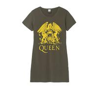 Amplified Womens/Ladies Line Art Crest Queen T-Shirt Dress GD868