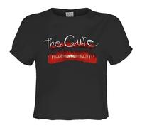 Lips The Cure Crop T-Shirt Amplified Charcoal XS