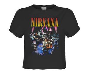 Amplified Womens/Ladies Live In Ny Nirvana Crop Top GD2718