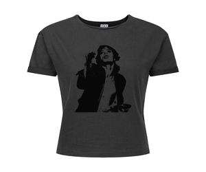 Amplified Womens/Ladies Mick The Rolling Stones Crop Top GD4240