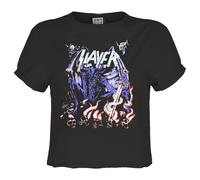 Amplified Womens/Ladies Neon Art Mineral Slayer Crop Top GD3137