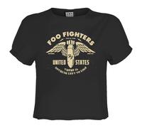 Amplified Womens/Ladies One By One Foo Fighters Crop Top GD2731