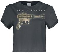 Amplified Womens/Ladies Ray Gun Foo Fighters Crop T-Shirt