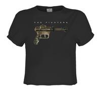 Amplified Womens/Ladies Ray Gun Foo Fighters Crop T-Shirt GD1858