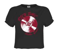 Amplified Womens/Ladies Record Run DMC Crop Top GD4208