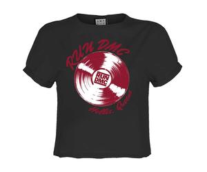 Amplified Womens/Ladies Record Run DMC Crop Top GD4208