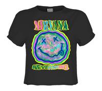 Amplified Womens/Ladies Scribble Nirvana Crop Top GD2720