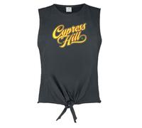 Amplified Womens/Ladies Script Cypress Hill Sleeveless Top (XS) (Charcoal)