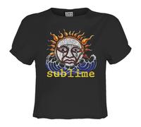 Amplified Womens/Ladies Ska Sun Logo Sublime Crop Top GD2698