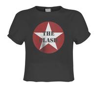 Star Logo The Clash Crop Top Amplified Charcoal M