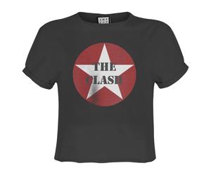 Amplified Womens/Ladies Star Logo The Clash Crop Top GD2770