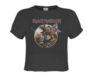 Amplified Womens/Ladies Trooper Iron Maiden Crop Top GD2773