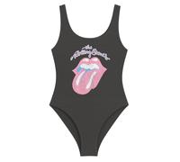 Amplified Womens/Ladies Washed Out The Rolling Stones Bodysuit (XS) (Charcoal)
