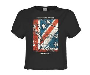 Amplified Womens/Ladies Waterfall The Stone Roses Crop T-Shi GD4094