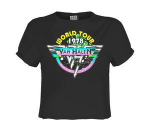 Amplified Womens/Ladies World Tour 78 Van Halen Crop Top GD2686