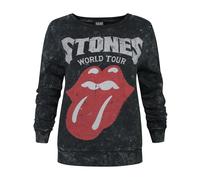 Amplified Womens/Ladies World Tour The Rolling Stones Macrame Sweatshirt NS6006