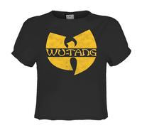 Amplified Womens/Ladies Wu-Tang Clan Logo Crop Top GD2681