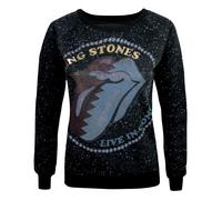 Amplified Womens/Ladies Zig Zag Lick The Rolling Stones Sweatshirt NS6483