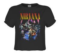 Live In Ny Nirvana Crop Top Amplified Charcoal XXL