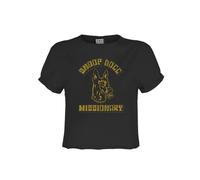 Amplified Women's Missionary Snoop Dogg Crop Top in Black | Size: Medium Amplified Black M