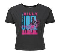 Amplified Women's Piano Billy Joel Crop Top in Charcoal | Size: Large Amplified Charcoal L