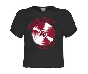 Amplified Women's Rrd Run DMC Crop Top in Black | Size: Small Amplified Black S